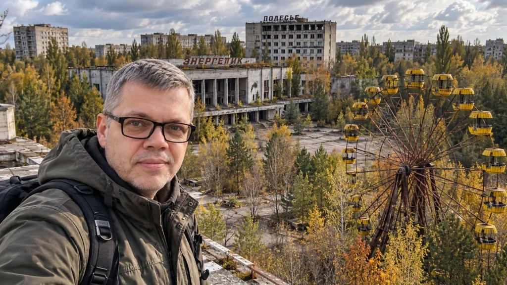 Осенний парк аттракционов Припяти